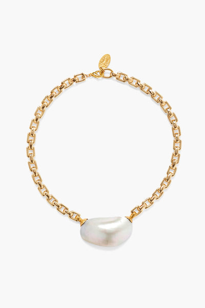 新品　CHAN LUU　Brown pearl necklace Chan Luu CL Gold Over Sterling Silver & Brown Mother of
