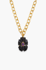 Magnolia Necklace Black Agate