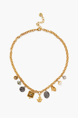 Artemis Charm Necklace Gold Mix