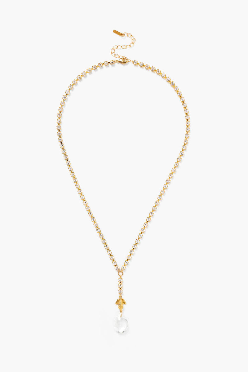 Pippa Drop Necklace Crystal