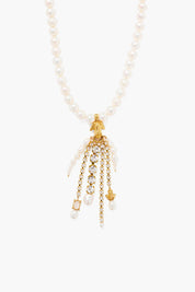 Pippa Cascade Necklace White Pearl