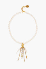 Pippa Cascade Necklace White Pearl