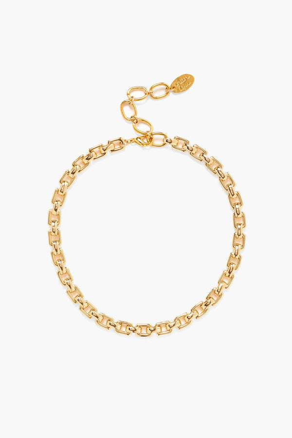 Ellis Chain Link Necklace Gold