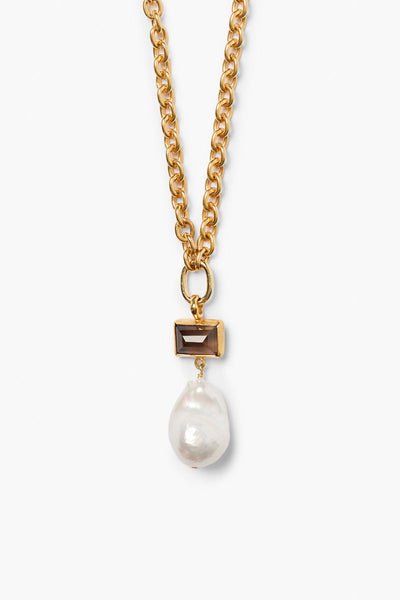 Beverly Pearl Necklace Gold