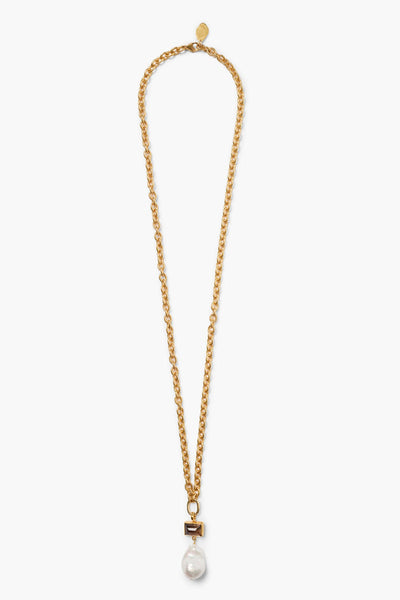 Beverly Pearl Necklace Gold
