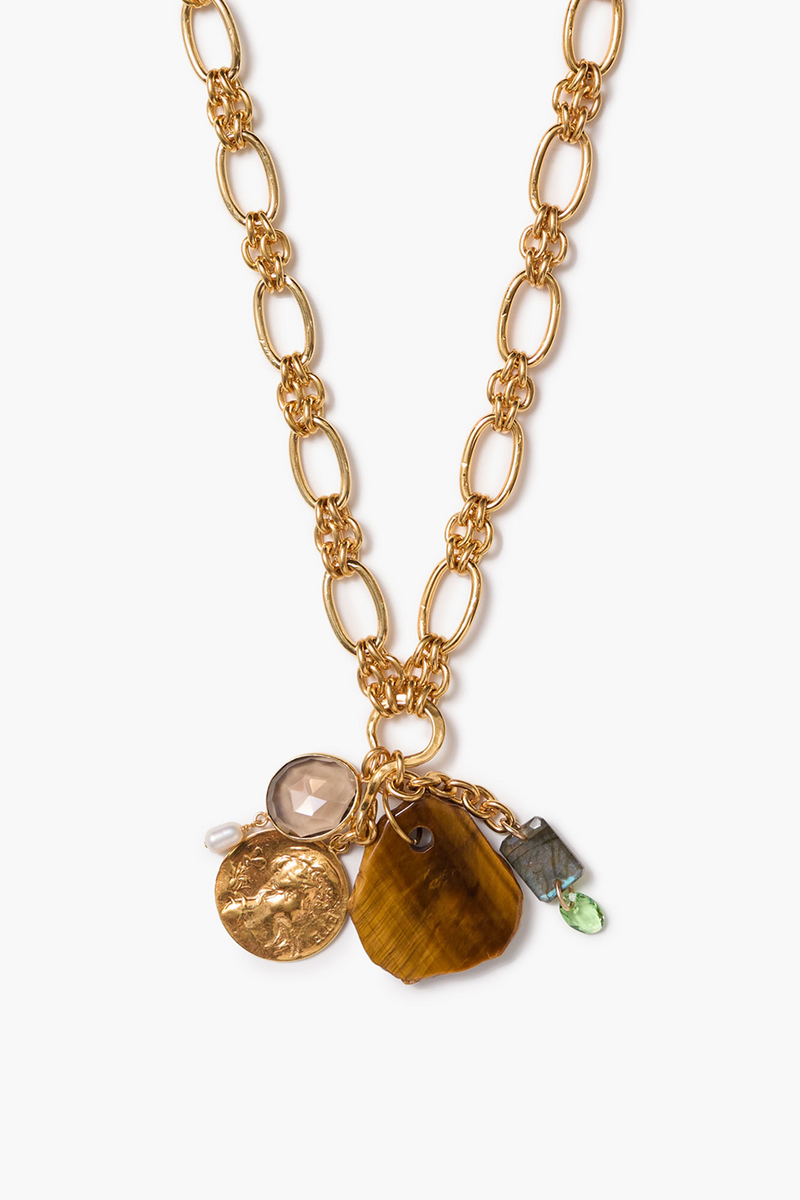 Fortuna Charm Necklace Tiger's Eye