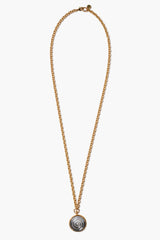 Nautilus Pocket Watch Necklace Black MOP