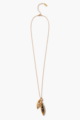 Peapod Duo Necklace Gold