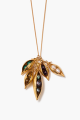 Peapod Cluster Necklace Multi
