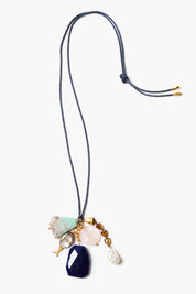 Paracord Charm Necklace Navy