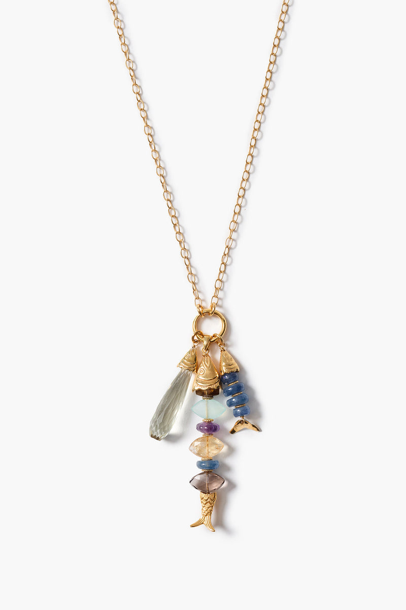 Orris Charm Necklace Multi