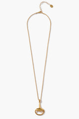 Horsebit Necklace Gold