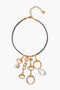 Horsebit Charm Necklace Gold