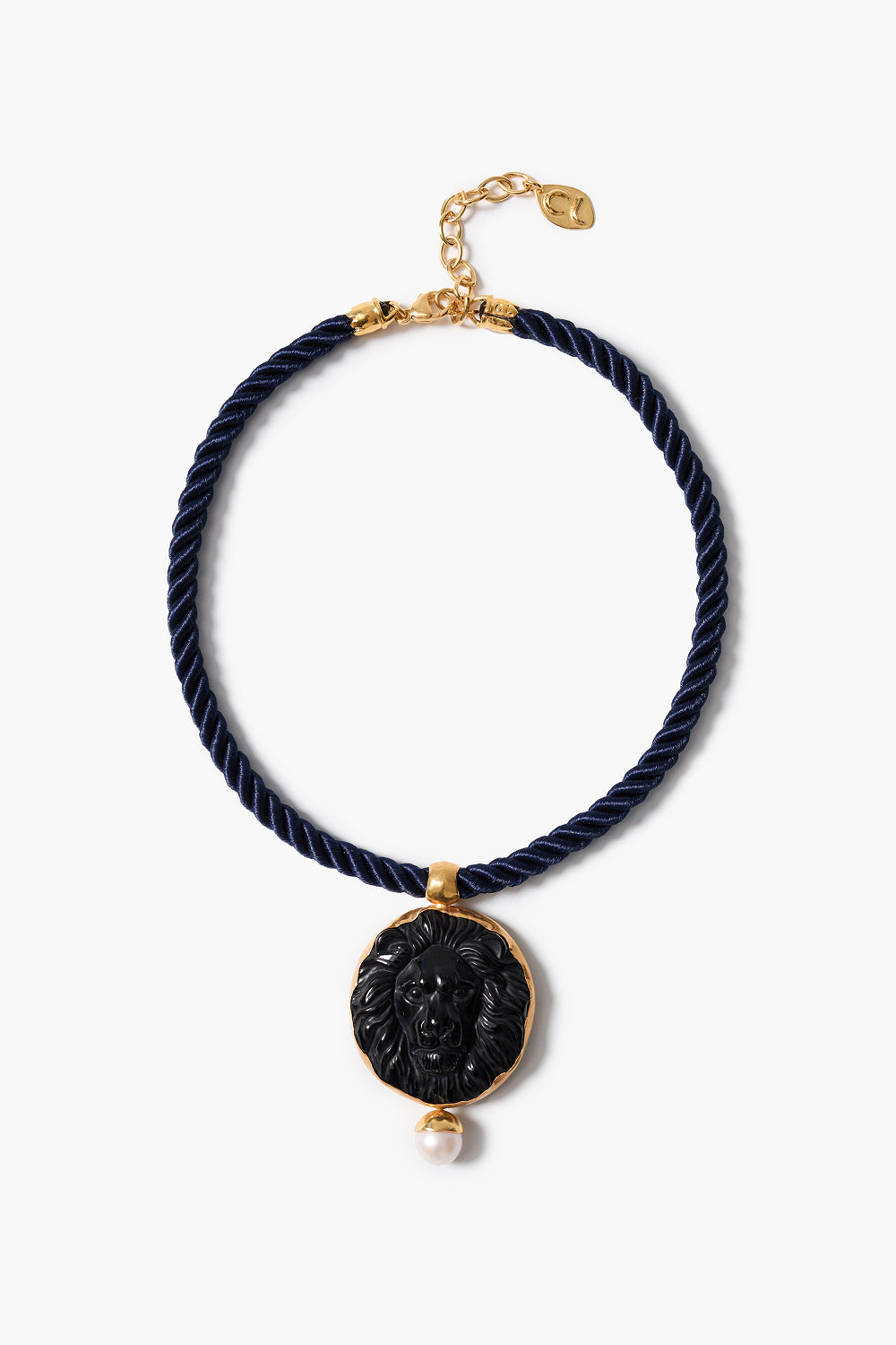 Leon Twist Cord Necklace Black Obsidian – Chan Luu