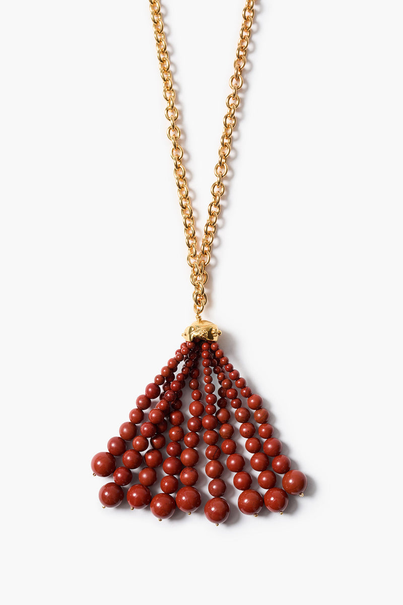 Octo Necklace Red Jasper