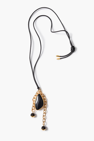 Pendulum Necklace Black