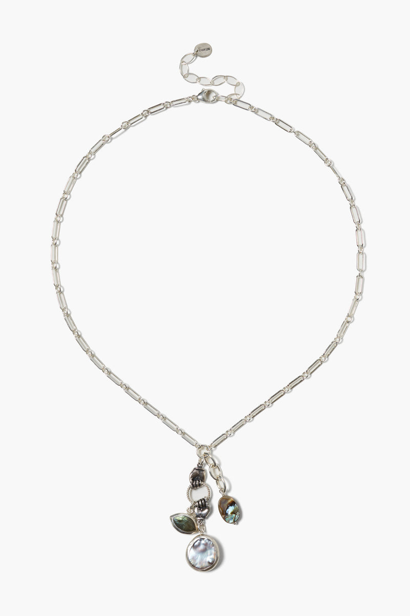 Sardinia Charm Necklace Labradorite