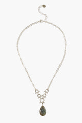 Cheval Necklace Silver Labradorite