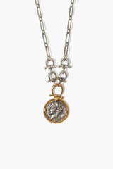 Imperatrice Coin Necklace Silver Mix
