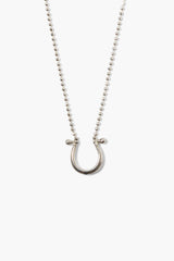 Horseshoe Necklace Silver