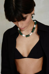 Tabitha Necklace White Pearl Mix