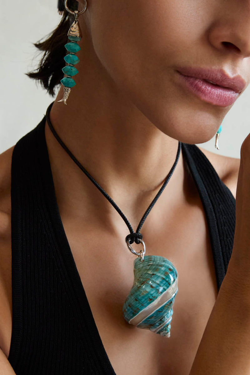 Shore Cord Necklace Seafoam