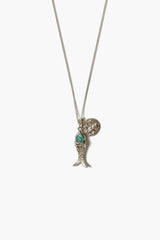 Mini Koi Necklace Turquoise