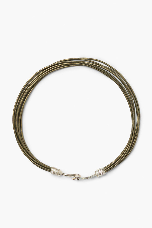 Severine Collar Necklace Olive