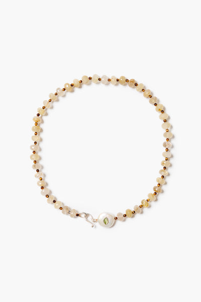★大粒！クリアゴールデンルチル 13.6ミリ珠 ビーズL(SA~SA+) Gaze Necklace Rutilated Quartz – Chan Luu