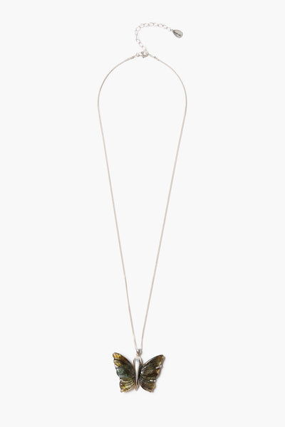 Butterfly Necklace Labradorite