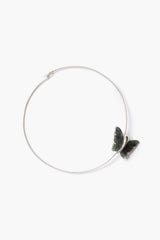 Floating Butterfly Collar Necklace Labradorite