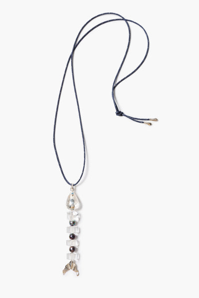 アクセサリー p_chan Fishbone Paracord Necklace Clear Quartz – Chan Luu