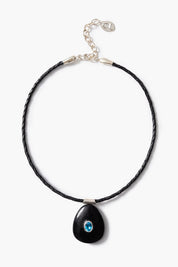Pebble Necklace Blue Topaz