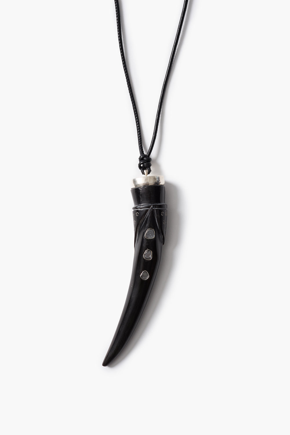 Tusk Charm Necklace Black