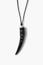 Tusk Charm Necklace Black
