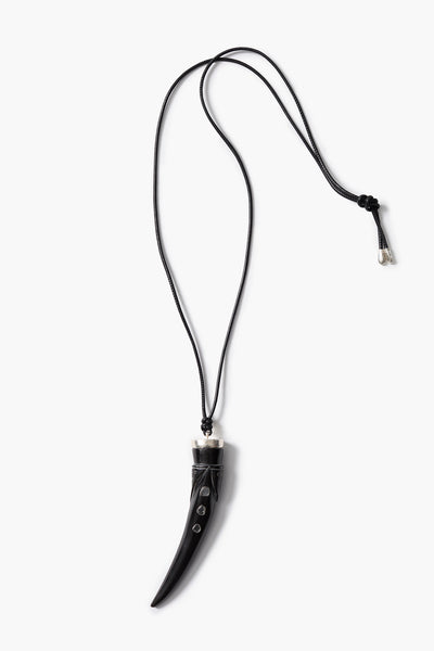 Tusk Charm Necklace Black