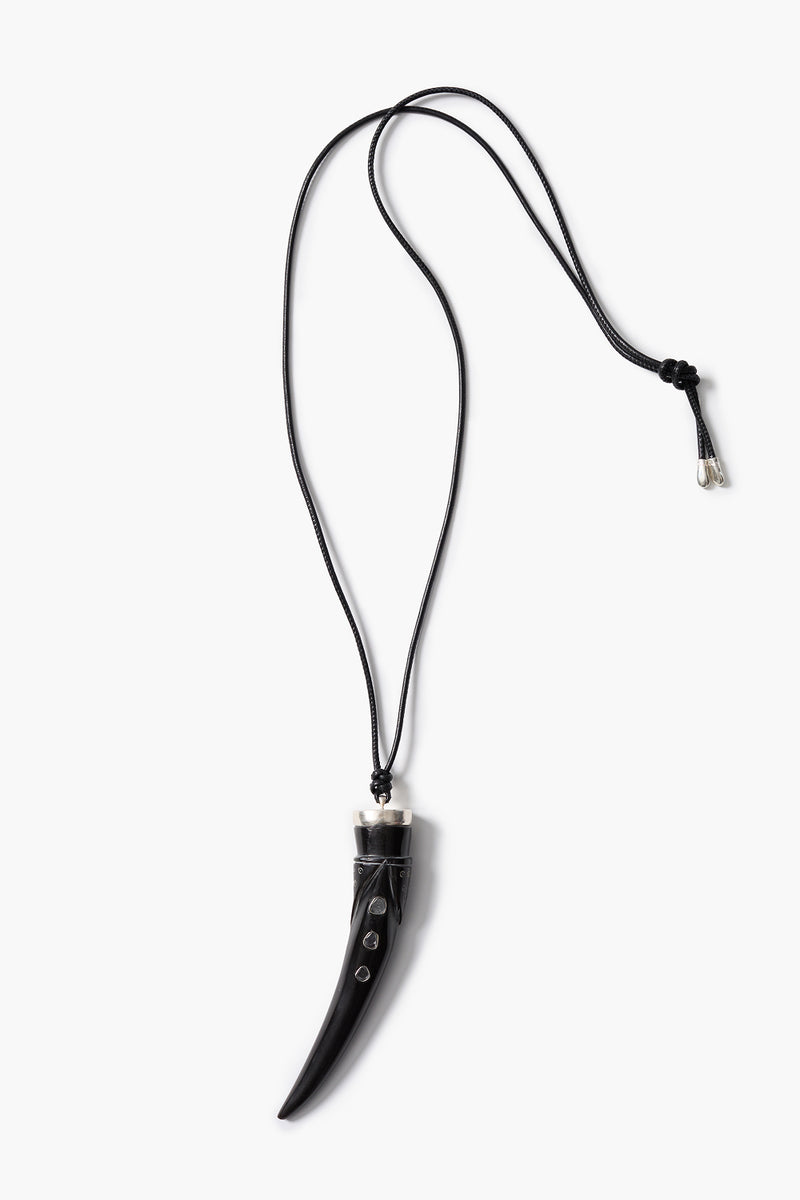 Tusk Charm Necklace Black
