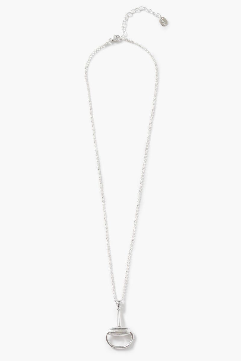 Horsebit Necklace Silver