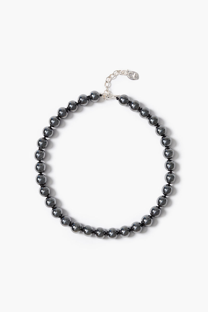 Knot Necklace Hematite