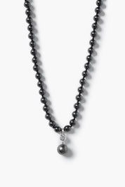 South Sea Knot Necklace Hematite