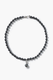 South Sea Knot Necklace Hematite