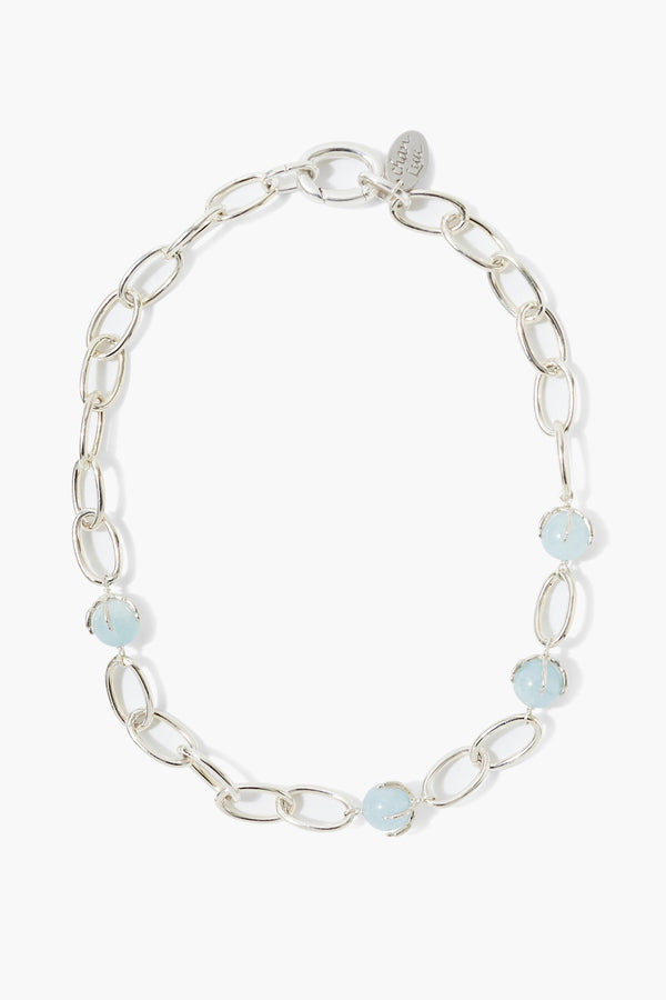 Lark Chain Necklace Aquamarine