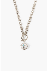 Charlotte Necklace White Pearl Mix Silver