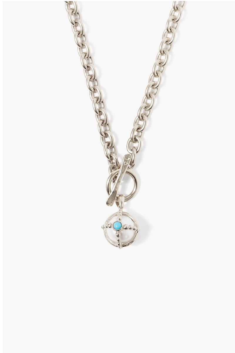 Charlotte Necklace White Pearl Mix Silver