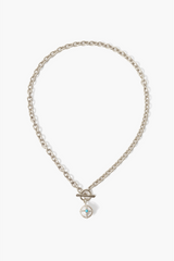 Charlotte Necklace White Pearl Mix Silver