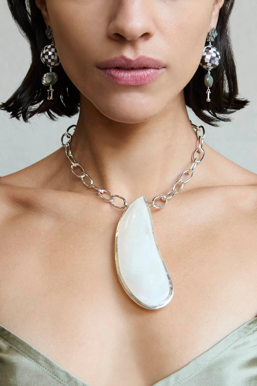 Moule Necklace Silver Mix