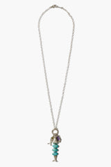 Orris Charm Necklace Turquoise