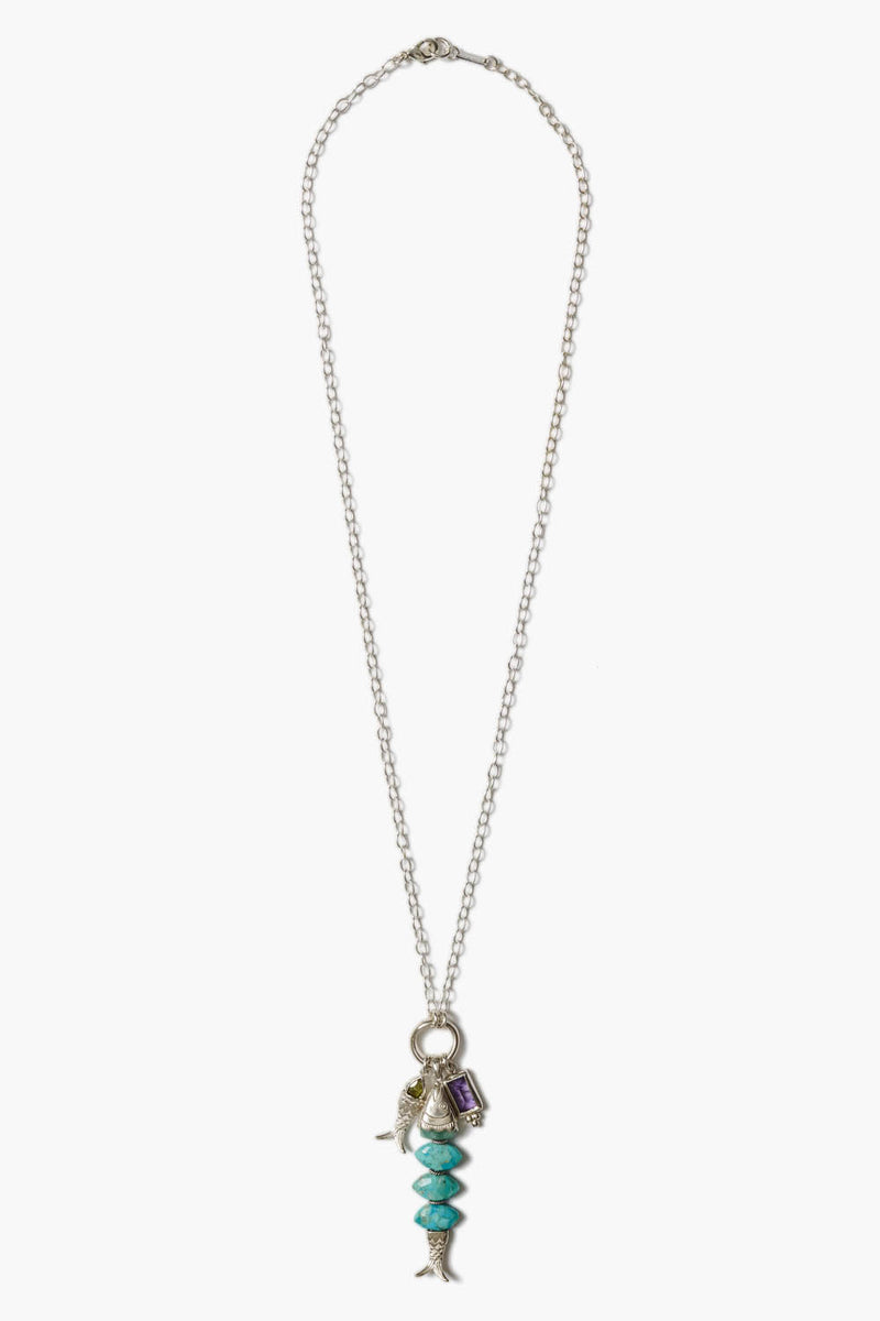 Orris Charm Necklace Turquoise