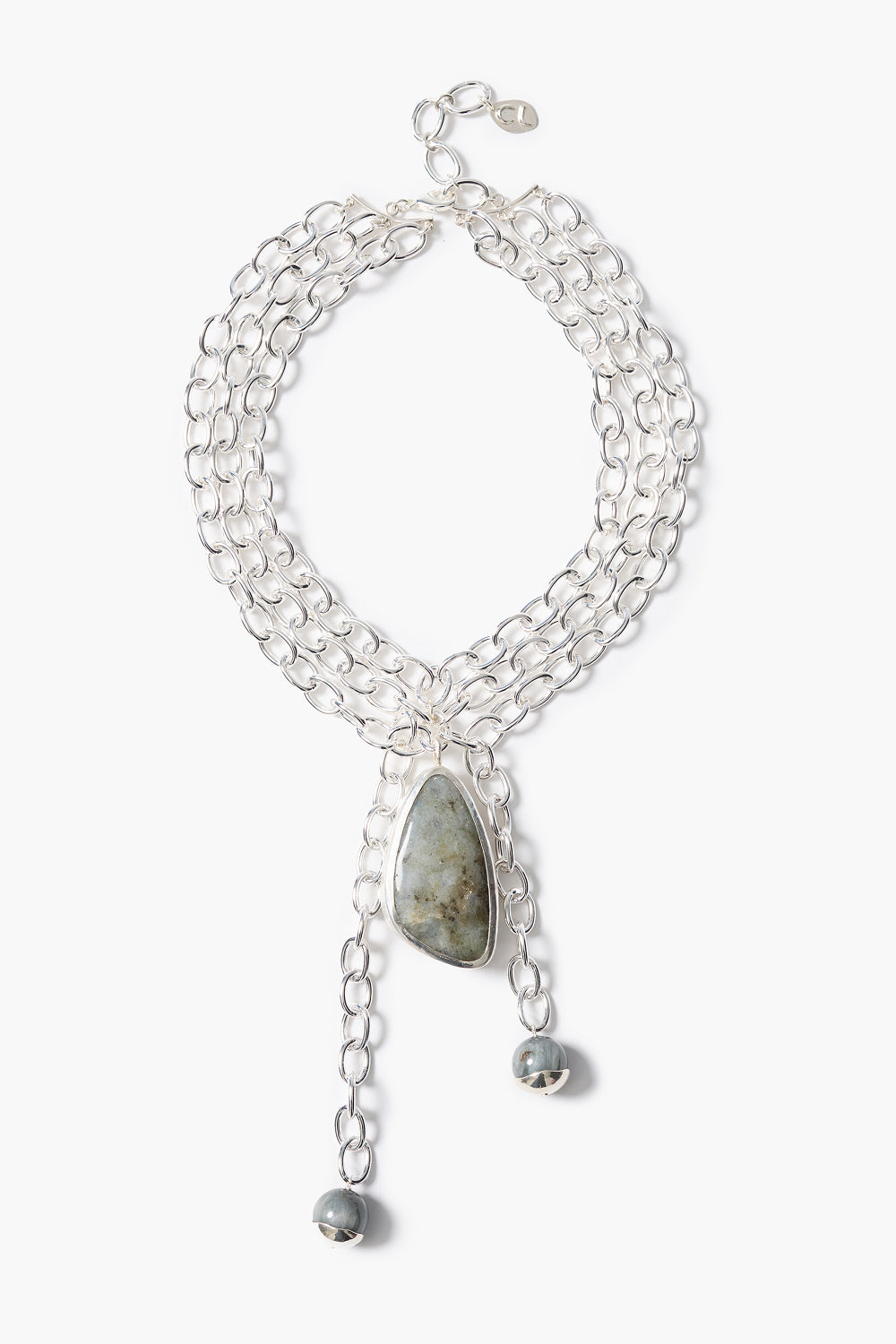 Pendulum Necklace Labradorite