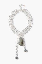 Pendulum Necklace Labradorite